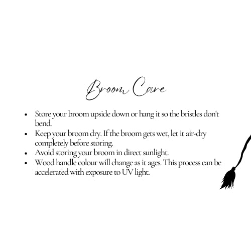 Black Hand Broom - Round